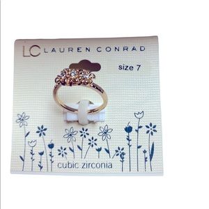 Lauren Conrad Designer Floral Golf Ring